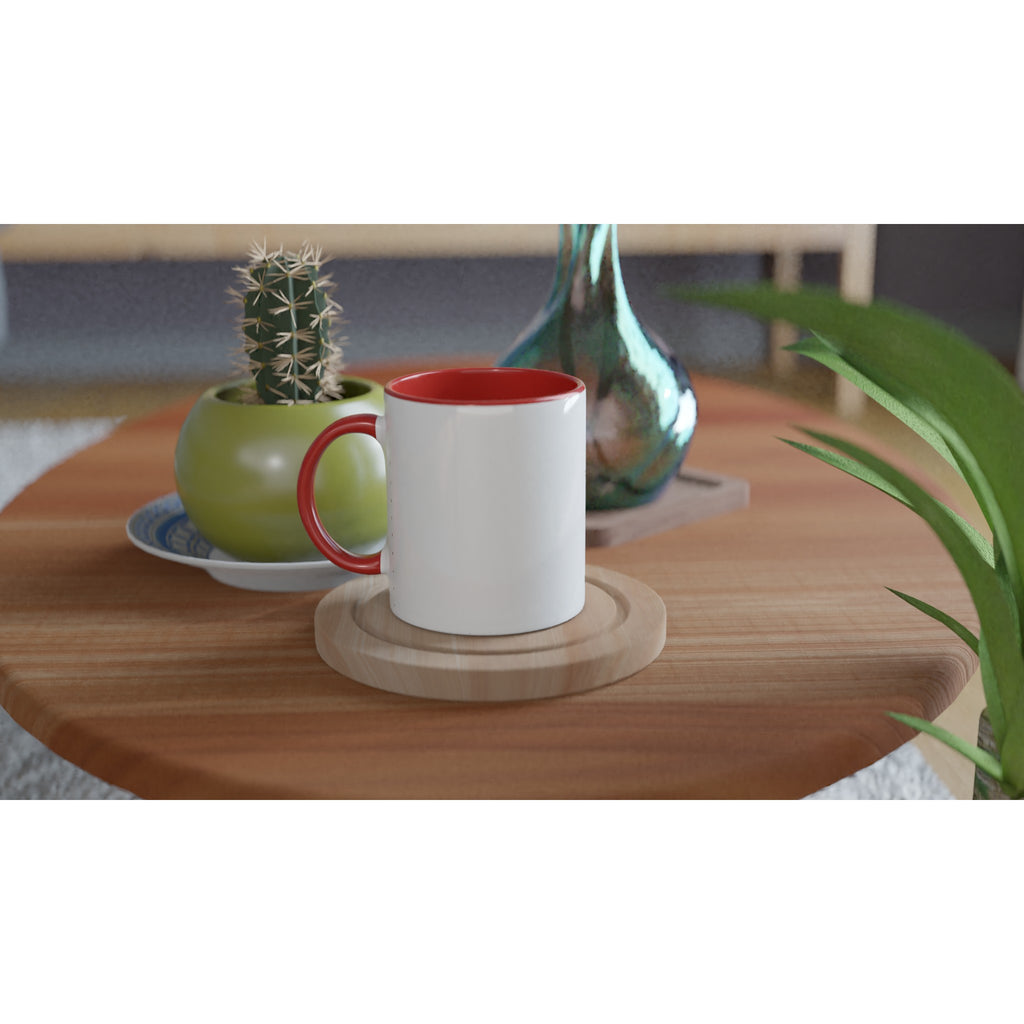 Custom photo mug with vibrant full-colour print