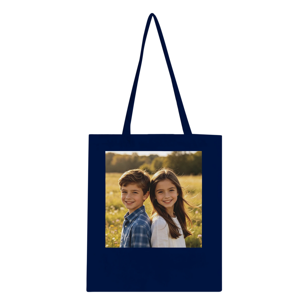 Personalised tote bag with children's picture
