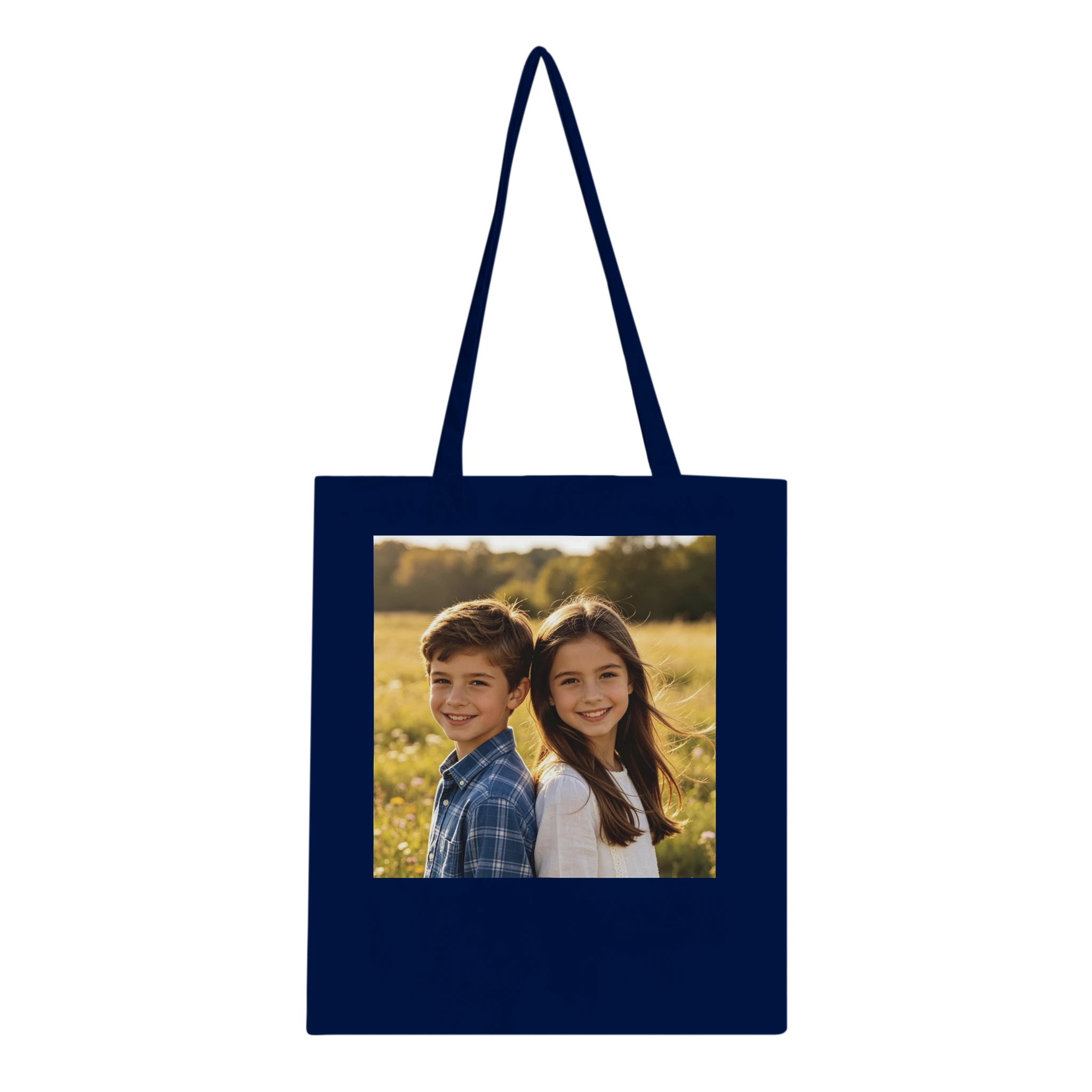 Personalised tote bag with children's picture