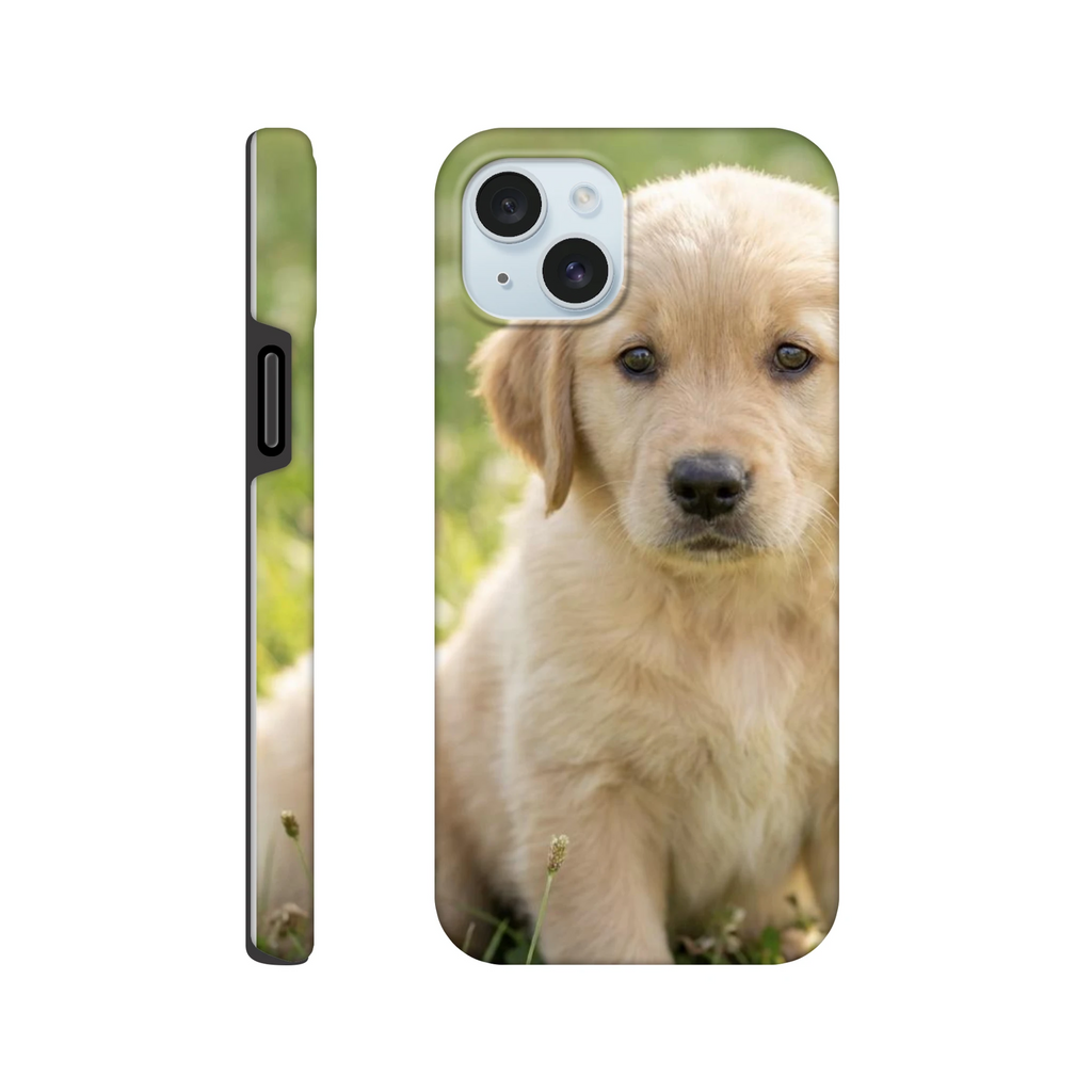 Personalised iPhone case with custom puppy photo