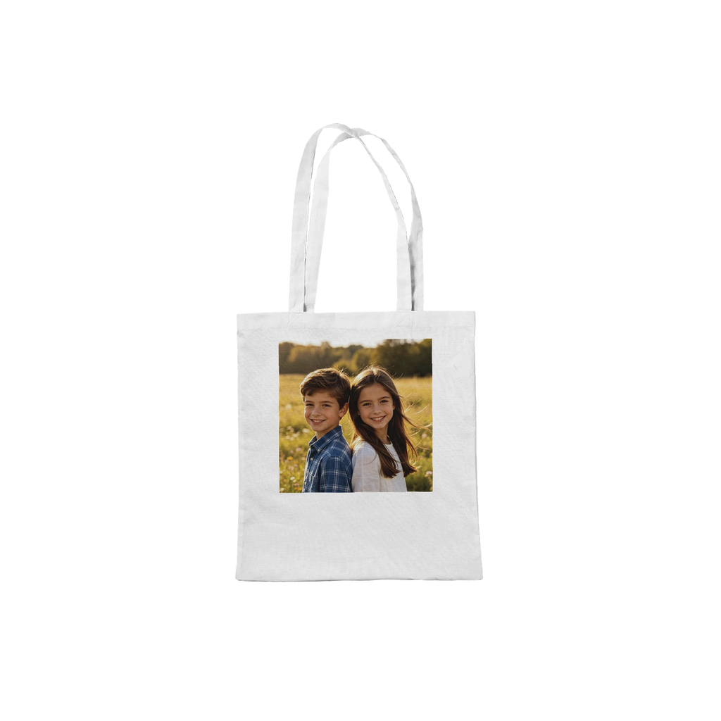 Personalised tote bag with custom printed design