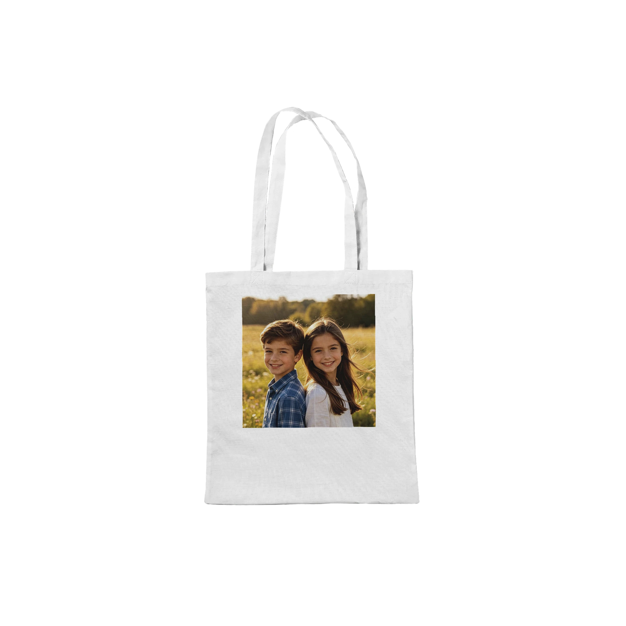 Personalised tote bag with custom printed design