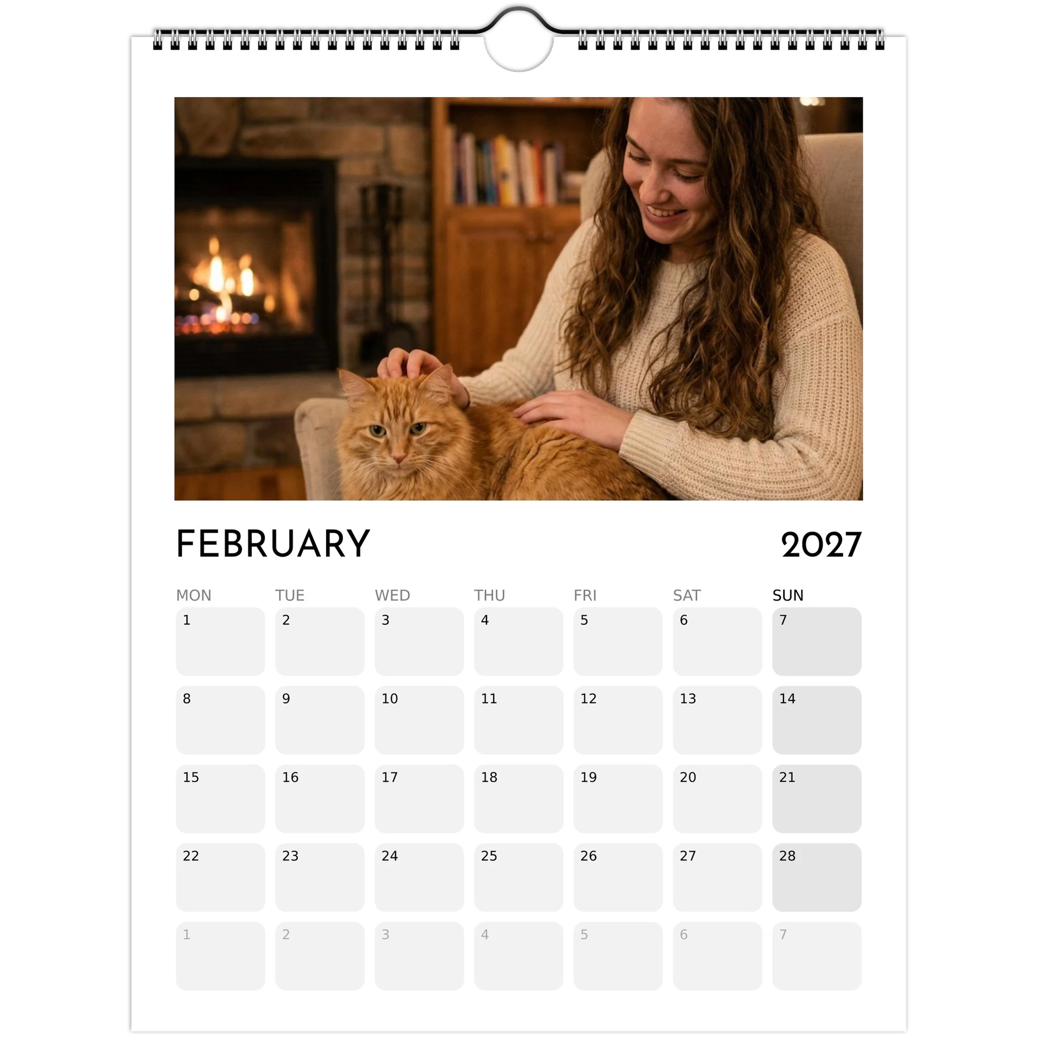 Personalised photo calendar custom wall calendar
