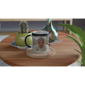 Magic photo mug revealing custom baby photo