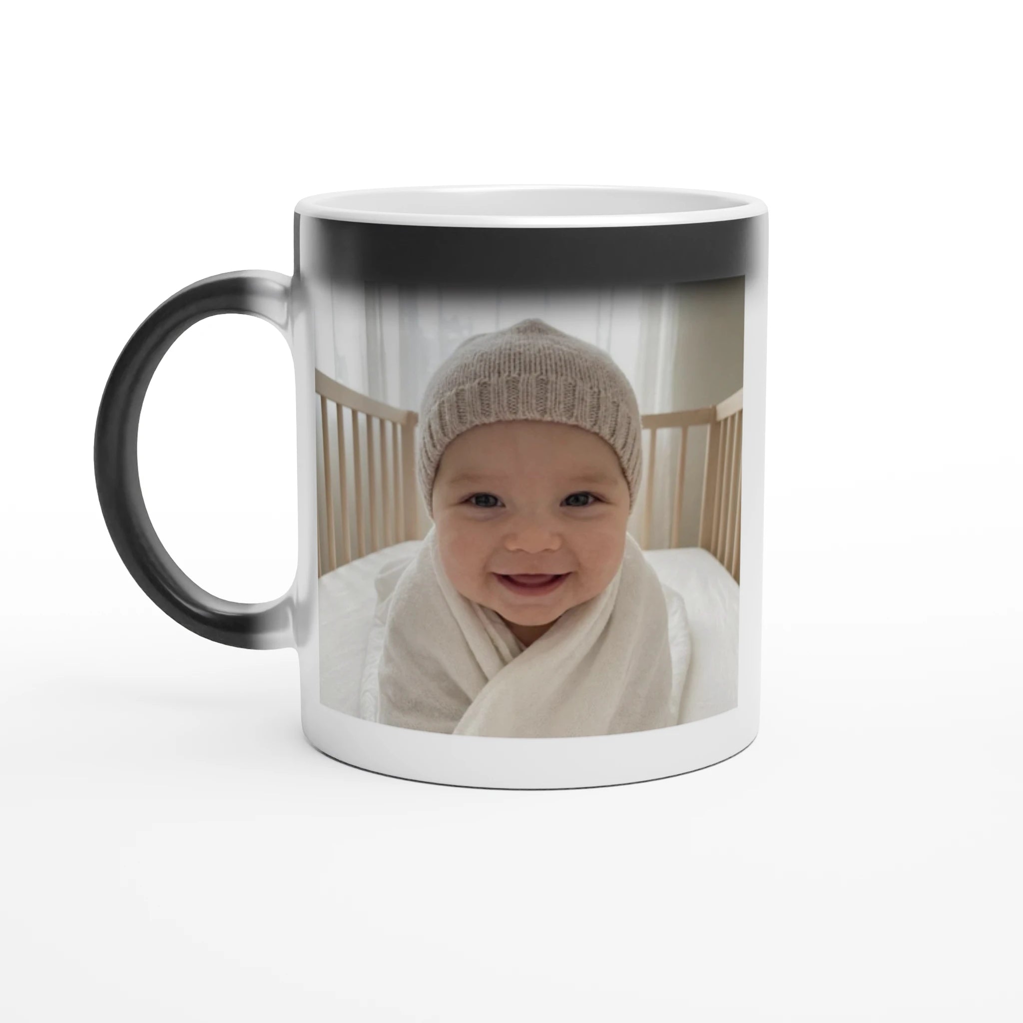 Magic photo mug personalised with family picture
