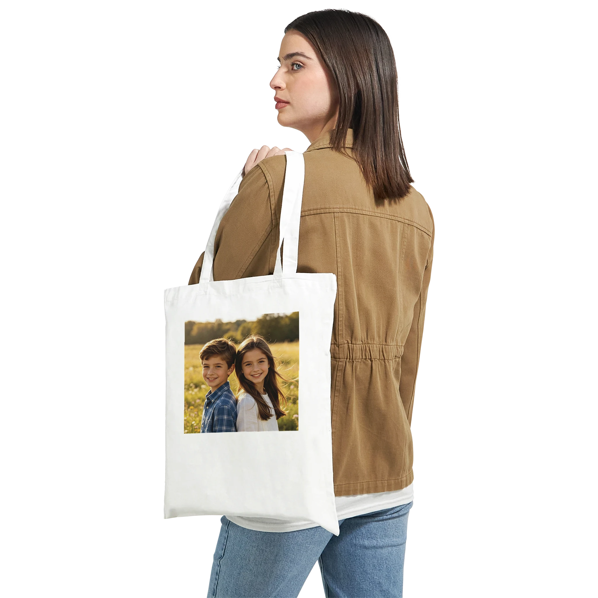 Personalised tote bag with high-quality photo print